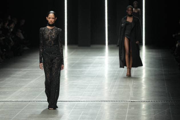 Milan, Milan Women s Fashion Week: Fall Winter 2025 26 - Ermanno Scervino Fashion Show - Fashion Show Milan, Milan Women s Fashion Week: Fall Winter 2025 26 - Women s Fashion, Fall Winter 2025 26 - Ermanno Scervino fashion show - fashion show in the photo: Model MILAN Italy  Copyright: xIPA ABACAx