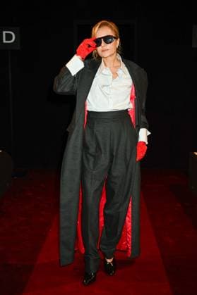 Milan, Milan Women s Fashion Week: Fall Winter 2025 - Ferrari Fashion Show - Guests Milan, Milan Women s Fashion Week: Fall Winter 2025 - Women s Fashion, Fall Winter 2025.- Ferrari fashion show - catwalk. in the photo: Valeria Golino MILAN Italy  Copyright: xIPA ABACAx