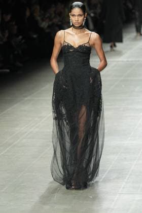 Milan, Italy: Milan, Milan Women s Fashion Week: Fall Winter 2025 26 - Women s Fashion, Fall Winter 2025 26 - Ermanno Scervino fashion show - fashion show in the photo: Model Milan Italy  - ZUMAp169 20250301_zea_p169_332 Copyright: xRiccardoxGIordanox