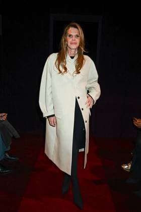 Milan, Milan Women s Fashion Week: Fall Winter 2025 - Ferrari Fashion Show - Guests Milan, Milan Women s Fashion Week: Fall Winter 2025 - Women s Fashion, Fall Winter 2025.- Ferrari fashion show - catwalk. in the photo: Anna dello Russo MILAN Italy  Copyright: xIPA ABACAx