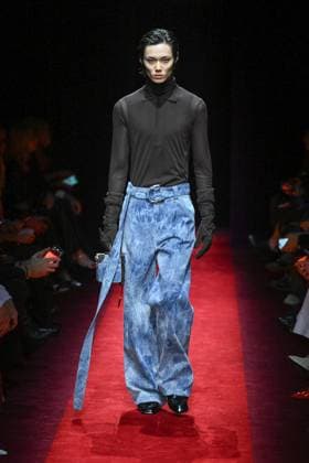 Milan, Milan Women s Fashion Week: Fall Winter 2025 - Women s Fashion, Fall Winter 2025.- Ferrari fashion show - catwalk. in the photo: model  Copyright: xSimonaxChiocciax xipa-agency.netx xSimonaxChiocciax IPA_Agency_IPA54736109