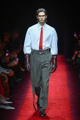 Milan, Milan Women s Fashion Week: Fall Winter 2025 - Ferrari Fashion Show - Catwalk Milan, Milan Women s Fashion Week: Fall Winter 2025 - Women s Fashion, Fall Winter 2025.- Ferrari fashion show - catwalk. in the photo: model MILAN Italy  Copyright: xIPA ABACAx