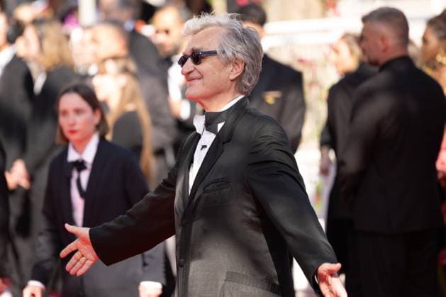 77. Internationalen Filmfestspiele von Cannes 2024 Cannes, Frankreich - 25.5.2024: Wim Wenders auf dem Roten Teppich vom Palais des Festivals während der 77. Internationalen Filmfestspiele von Cannes. Die 77. Internationalen Filmfestspiele von Cannes finden vom 14. bis 25. Mai 2024 statt. Provence-Alpes-CÃ te d™Azur