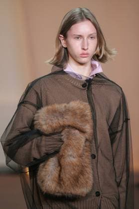 Milan, Milan Women s Fashion Week: Fall Winter 2025 26 - Women s Fashion, Fall Winter 2025 26 - MSGM fashion show - catwalk in the photo: Model  Copyright: xRiccardoxGIordanox xipa-agency.netx xRiccardoxGiordanox IPA_Agency_IPA54759374