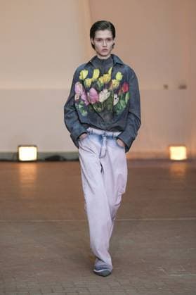 Milan, Milan Women s Fashion Week: Fall Winter 2025 26 - Women s Fashion, Fall Winter 2025 26 - MSGM fashion show - catwalk in the photo: Model  Copyright: xRiccardoxGIordanox xipa-agency.netx xRiccardoxGiordanox IPA_Agency_IPA54759594