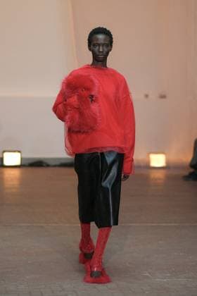 Milan, Milan Women s Fashion Week: Fall Winter 2025 26 - MSGM Fashion Show - Catwalk Milan, Milan Women s Fashion Week: Fall Winter 2025 26 - Women s Fashion, Fall Winter 2025 26 - MSGM fashion show - catwalk in the photo: Model MILAN Italy  Copyright: xIPA ABACAx