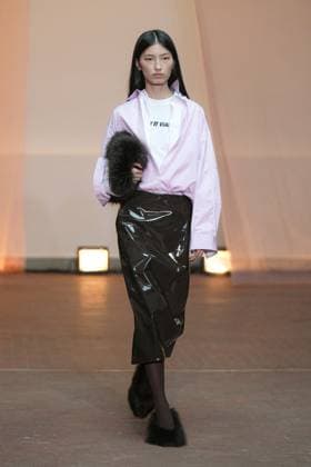 Milan, Milan Women s Fashion Week: Fall Winter 2025 26 - MSGM Fashion Show - Catwalk Milan, Milan Women s Fashion Week: Fall Winter 2025 26 - Women s Fashion, Fall Winter 2025 26 - MSGM fashion show - catwalk in the photo: Model MILAN Italy  Copyright: xIPA ABACAx