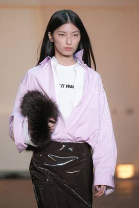 Milan, Milan Women s Fashion Week: Fall Winter 2025 26 - MSGM Fashion Show - Catwalk Milan, Milan Women s Fashion Week: Fall Winter 2025 26 - Women s Fashion, Fall Winter 2025 26 - MSGM fashion show - catwalk in the photo: Model MILAN Italy  Copyright: xIPA ABACAx