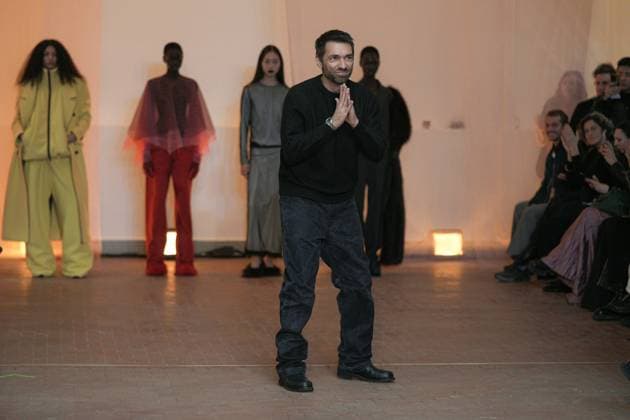Milan, Milan Women s Fashion Week: Fall Winter 2025 26 - Women s Fashion, Fall Winter 2025 26 - MSGM fashion show - catwalk in the photo: Model  Copyright: xRiccardoxGIordanox xipa-agency.netx xRiccardoxGiordanox IPA_Agency_IPA54759802