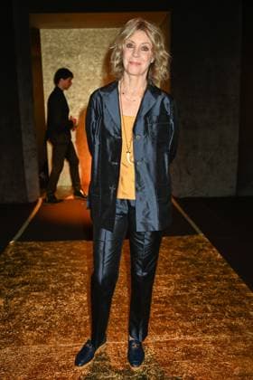 Milan, Milan Women s Fashion Week: Fall Winter 2025 - Women s Fashion, Fall Winter 2025.- Luisa Spagnoli fashion show - guests. in the photo: Margherita Buy  Copyright: xSimonaxChiocciax xipa-agency.netx xSimonaxChiocciax IPA_Agency_IPA54761780