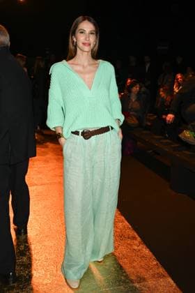 Milan, Milan Women s Fashion Week: Fall Winter 2025 - Women s Fashion, Fall Winter 2025.- Luisa Spagnoli fashion show - guests. in the photo: Ludovica Sauer  Copyright: xSimonaxChiocciax xipa-agency.netx xSimonaxChiocciax IPA_Agency_IPA54761817