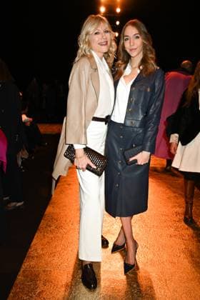 Milan, Milan Women s Fashion Week: Fall Winter 2025 - Women s Fashion, Fall Winter 2025.- Luisa Spagnoli fashion show - guests. in the photo: Natasha Stefanenco, Sasha Sabbioni  Copyright: xSimonaxChiocciax xipa-agency.netx xSimonaxChiocciax IPA_Agency_IPA54761865