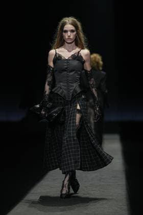 Milan, Milan Women s Fashion Week: Fall Winter 2025 26 - Women s Fashion, Fall Winter 2025 26 - Aniye Records fashion show - catwalk in the photo: Model  Copyright: xRiccardoxGIordanox xipa-agency.netx xRiccardoxGiordanox IPA_Agency_IPA54762100