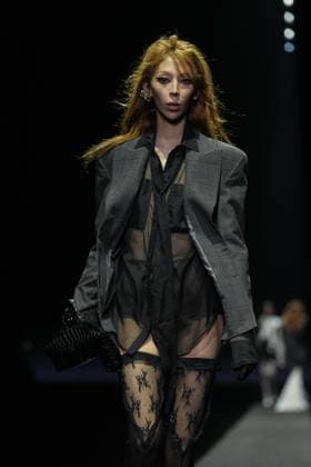 Milan, Milan Women s Fashion Week: Fall Winter 2025 26 - Women s Fashion, Fall Winter 2025 26 - Aniye Records fashion show - catwalk in the photo: Model  Copyright: xRiccardoxGIordanox xipa-agency.netx xRiccardoxGiordanox IPA_Agency_IPA54762137