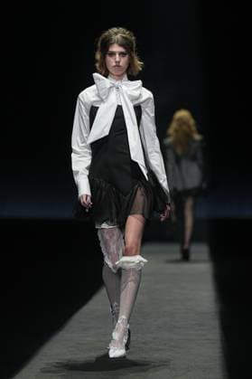 Milan, Milan Women s Fashion Week: Fall Winter 2025 26 - Women s Fashion, Fall Winter 2025 26 - Aniye Records fashion show - catwalk in the photo: Model  Copyright: xRiccardoxGIordanox xipa-agency.netx xRiccardoxGiordanox IPA_Agency_IPA54762141