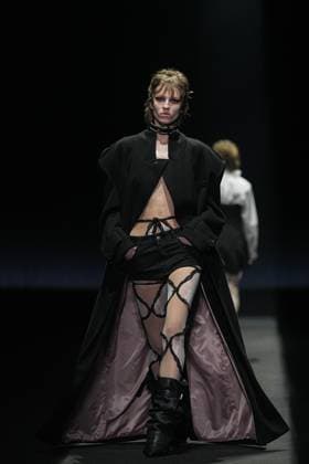 Milan, Milan Women s Fashion Week: Fall Winter 2025 26 - Women s Fashion, Fall Winter 2025 26 - Aniye Records fashion show - catwalk in the photo: Model  Copyright: xRiccardoxGIordanox xipa-agency.netx xRiccardoxGiordanox IPA_Agency_IPA54762148