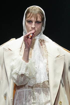 Milan, Milan Women s Fashion Week: Fall Winter 2025 26 - Women s Fashion, Fall Winter 2025 26 - Aniye Records fashion show - catwalk in the photo: Model  Copyright: xRiccardoxGIordanox xipa-agency.netx xRiccardoxGiordanox IPA_Agency_IPA54761930