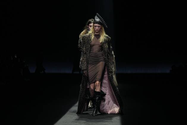Milan, Milan Women s Fashion Week: Fall Winter 2025 26 - Women s Fashion, Fall Winter 2025 26 - Aniye Records fashion show - catwalk in the photo: Model  Copyright: xRiccardoxGIordanox xipa-agency.netx xRiccardoxGiordanox IPA_Agency_IPA54762298