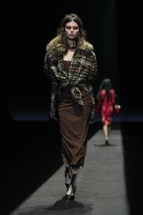 Milan, Milan Women s Fashion Week: Fall Winter 2025 26 - Women s Fashion, Fall Winter 2025 26 - Aniye Records fashion show - catwalk in the photo: Model  Copyright: xRiccardoxGIordanox xipa-agency.netx xRiccardoxGiordanox IPA_Agency_IPA54762015