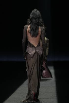 Milan, Milan Women s Fashion Week: Fall Winter 2025 26 - Women s Fashion, Fall Winter 2025 26 - Aniye Records fashion show - catwalk in the photo: Model  Copyright: xRiccardoxGIordanox xipa-agency.netx xRiccardoxGiordanox IPA_Agency_IPA54762038