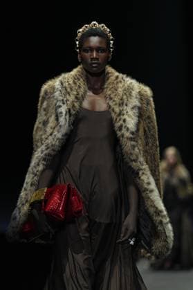 Milan, Milan Women s Fashion Week: Fall Winter 2025 26 - Women s Fashion, Fall Winter 2025 26 - Aniye Records fashion show - catwalk in the photo: Model  Copyright: xRiccardoxGIordanox xipa-agency.netx xRiccardoxGiordanox IPA_Agency_IPA54762077