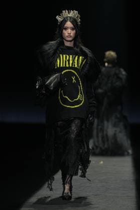Milan, Milan Women s Fashion Week: Fall Winter 2025 26 - Women s Fashion, Fall Winter 2025 26 - Aniye Records fashion show - catwalk in the photo: Model  Copyright: xRiccardoxGIordanox xipa-agency.netx xRiccardoxGiordanox IPA_Agency_IPA54762179