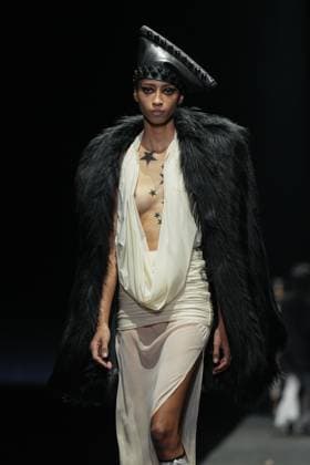 Milan, Milan Women s Fashion Week: Fall Winter 2025 26 - Women s Fashion, Fall Winter 2025 26 - Aniye Records fashion show - catwalk in the photo: Model  Copyright: xRiccardoxGIordanox xipa-agency.netx xRiccardoxGiordanox IPA_Agency_IPA54762235