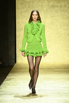 Milan, Milan Women s Fashion Week: Fall Winter 2025 - Women s Fashion, Fall Winter 2025.- Luisa Spagnoli fashion show - catwalk. in the photo: model  Copyright: xSimonaxChiocciax xipa-agency.netx xSimonaxChiocciax IPA_Agency_IPA54763994