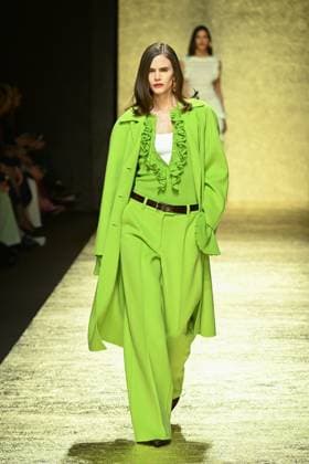 Milan, Milan Women s Fashion Week: Fall Winter 2025 - Women s Fashion, Fall Winter 2025.- Luisa Spagnoli fashion show - catwalk. in the photo: model  Copyright: xSimonaxChiocciax xipa-agency.netx xSimonaxChiocciax IPA_Agency_IPA54763995