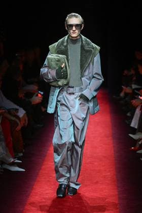 Milan, Milan Women s Fashion Week: Fall Winter 2025 - Women s Fashion, Fall Winter 2025.- Ferrari fashion show - catwalk. in the photo: model  Copyright: xSimonaxChiocciax xipa-agency.netx xSimonaxChiocciax IPA_Agency_IPA54764899