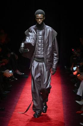 Milan, Milan Women s Fashion Week: Fall Winter 2025 - Women s Fashion, Fall Winter 2025.- Ferrari fashion show - catwalk. in the photo: model  Copyright: xSimonaxChiocciax xipa-agency.netx xSimonaxChiocciax IPA_Agency_IPA54764907