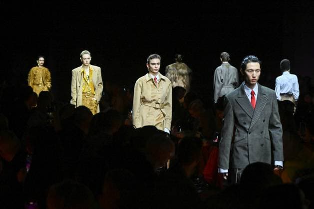 Milan, Milan Women s Fashion Week: Fall Winter 2025 - Women s Fashion, Fall Winter 2025.- Ferrari fashion show - catwalk. in the photo: model  Copyright: xSimonaxChiocciax xipa-agency.netx xSimonaxChiocciax IPA_Agency_IPA54765004