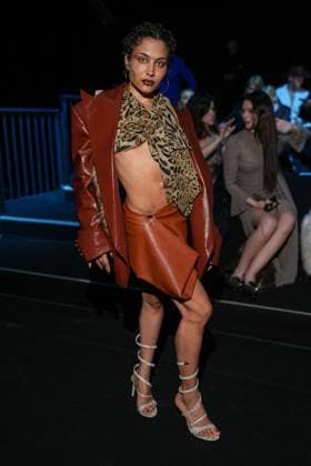 Milan, Milan Women s Fashion Week: Fall Winter 2025 26 - Women s Fashion, Fall Winter 2025 26 - Aniye Records fashion show - front row in the photo: Daria Riyaaa Dash  Copyright: xRiccardoxGIordanox xipa-agency.netx xRiccardoxGiordanox IPA_Agency_IPA54765275