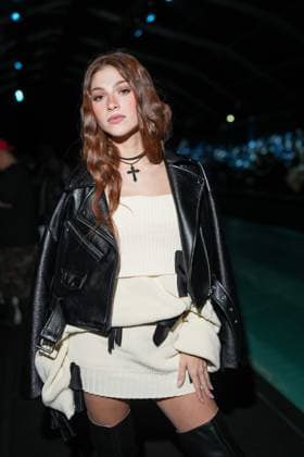 Milan, Milan Women s Fashion Week: Fall Winter 2025 26 - Women s Fashion, Fall Winter 2025 26 - Aniye Records fashion show - front row in the photo: Nicky Passarella  Copyright: xRiccardoxGIordanox xipa-agency.netx xRiccardoxGiordanox IPA_Agency_IPA54765371