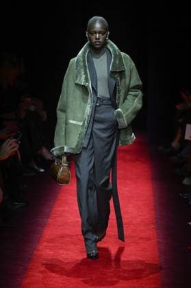 Milan, Italy: Milan, Milan Women s Fashion Week: Fall Winter 2025 - Women s Fashion, Fall Winter 2025.- Ferrari fashion show - catwalk. in the photo: model Milan Italy  - ZUMAp169 20250301_zea_p169_850 Copyright: xSimonaxChiocciax