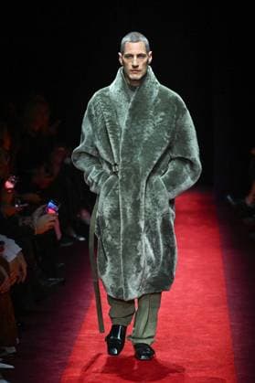 Milan, Italy: Milan, Milan Women s Fashion Week: Fall Winter 2025 - Women s Fashion, Fall Winter 2025.- Ferrari fashion show - catwalk. in the photo: model Milan Italy  - ZUMAp169 20250301_zea_p169_864 Copyright: xSimonaxChiocciax