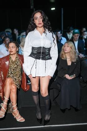 Milan, Milan Women s Fashion Week: Fall Winter 2025 26 - Women s Fashion, Fall Winter 2025 26 - Aniye Records fashion show - front row in the photo: Silvia Cesana Alias Sissi  Copyright: xRiccardoxGIordanox xipa-agency.netx xRiccardoxGiordanox IPA_Agency_IPA54765559