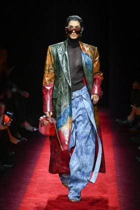 Milan, Italy: Milan, Milan Women s Fashion Week: Fall Winter 2025 - Women s Fashion, Fall Winter 2025.- Ferrari fashion show - catwalk. in the photo: model Milan Italy  - ZUMAp169 20250301_zea_p169_865 Copyright: xSimonaxChiocciax