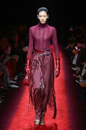 Milan, Italy: Milan, Milan Women s Fashion Week: Fall Winter 2025 - Women s Fashion, Fall Winter 2025.- Ferrari fashion show - catwalk. in the photo: model Milan Italy  - ZUMAp169 20250301_zea_p169_868 Copyright: xSimonaxChiocciax