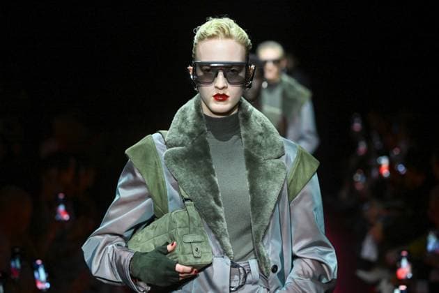 Milan, Italy: Milan, Milan Women s Fashion Week: Fall Winter 2025 - Women s Fashion, Fall Winter 2025.- Ferrari fashion show - catwalk. in the photo: model Milan Italy  - ZUMAp169 20250301_zea_p169_872 Copyright: xSimonaxChiocciax