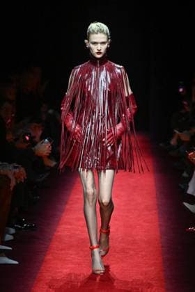 Milan, Milan Women s Fashion Week: Fall Winter 2025 - Ferrari Fashion Show - Catwalk Milan, Milan Women s Fashion Week: Fall Winter 2025 - Women s Fashion, Fall Winter 2025.- Ferrari fashion show - catwalk. in the photo: model MILAN Italy  Copyright: xIPA ABACAx