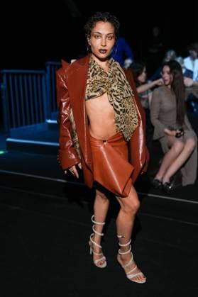 Milan, Italy: Milan, Milan Women s Fashion Week: Fall Winter 2025 26 - Women s Fashion, Fall Winter 2025 26 - Aniye Records fashion show - front row in the photo: Daria Riyaaa Dash Milan Italy - ZUMAp169 20250301_zea_p169_878 Copyright: xRiccardoxGIordanox