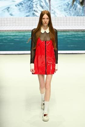 Milan, Milan Women s Fashion Week: Fall Winter 2025 - Women s Fashion, Fall Winter 2025.- Fiorucci fashion show - catwalk. in the photo: model  Copyright: xSimonaxChiocciax xipa-agency.netx xSimonaxChiocciax IPA_Agency_IPA54766243