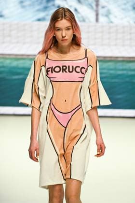 Milan, Milan Women s Fashion Week: Fall Winter 2025 - Women s Fashion, Fall Winter 2025.- Fiorucci fashion show - catwalk. in the photo: model  Copyright: xSimonaxChiocciax xipa-agency.netx xSimonaxChiocciax IPA_Agency_IPA54766274