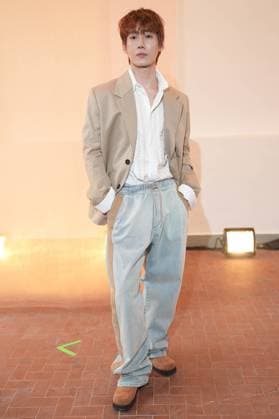 Milan, Milan Women s Fashion Week: Fall Winter 2025 26 - Women s Fashion, Fall Winter 2025 26 - MSGM fashion show - front row in the photo: Han Seung-ju  Copyright: xRiccardoxGIordanox xipa-agency.netx xRiccardoxGiordanox IPA_Agency_IPA54766913