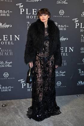 Milan, Milan Women s Fashion Week: Fall Winter 2025 - Women s Fashion, Fall Winter 2025.- Plein fashion show - guests. in the photo: Irina Kro  Copyright: xSimonaxChiocciax xipa-agency.netx xSimonaxChiocciax IPA_Agency_IPA54768173