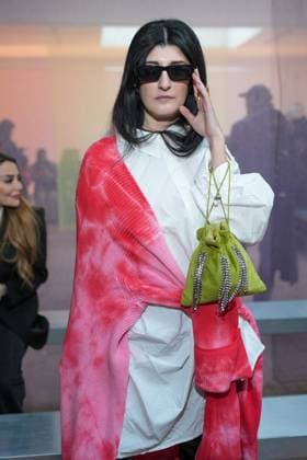 Milan, Milan Women s Fashion Week: Fall Winter 2025 26 - Women s Fashion, Fall Winter 2025 26 - MSGM fashion show - front row in the photo: Valentina Siragusa  Copyright: xRiccardoxGIordanox xipa-agency.netx xRiccardoxGiordanox IPA_Agency_IPA54768291