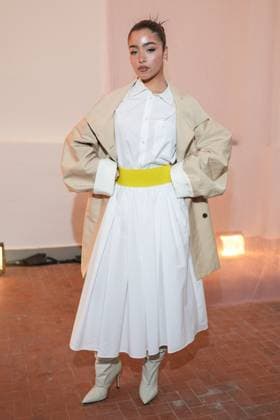 Milan, Milan Women s Fashion Week: Fall Winter 2025 26 - Women s Fashion, Fall Winter 2025 26 - MSGM fashion show - front row in the photo: Yasmin Barbieri  Copyright: xRiccardoxGIordanox xipa-agency.netx xRiccardoxGiordanox IPA_Agency_IPA54768332