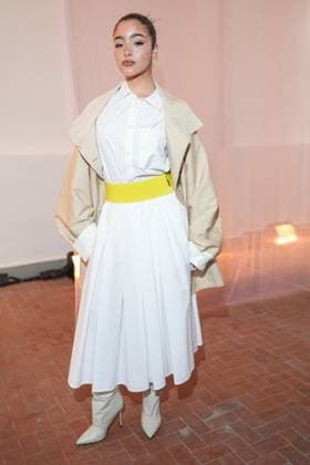 Milan, Milan Women s Fashion Week: Fall Winter 2025 26 - Women s Fashion, Fall Winter 2025 26 - MSGM fashion show - front row in the photo: Yasmin Barbieri  Copyright: xRiccardoxGIordanox xipa-agency.netx xRiccardoxGiordanox IPA_Agency_IPA54768338