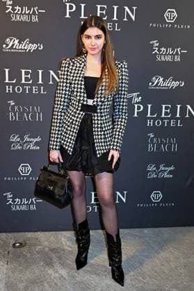 Milan, Italy: Milan, Milan Women s Fashion Week: Fall Winter 2025 - Women s Fashion, Fall Winter 2025.- Plein fashion show - guests. in the photo: Anya Shani Milan Italy - ZUMAp169 20250301_zea_p169_1144 Copyright: xSimonaxChiocciax